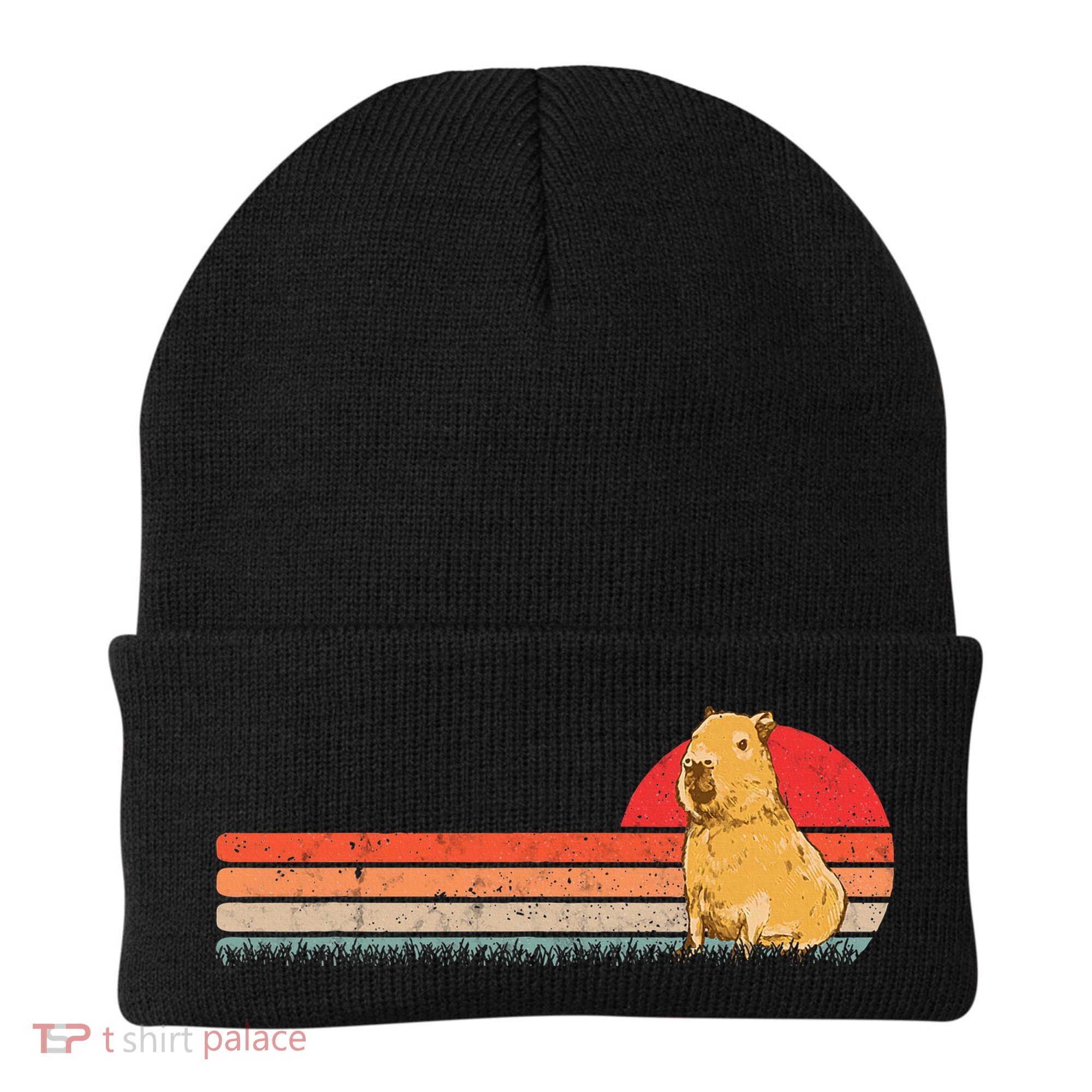 Capybara Retro Capybara Vintage Beanie