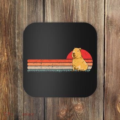 Capybara Retro Capybara Vintage Coaster