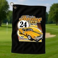 CLASSIC RACING CAR Golf Towel thumb 1