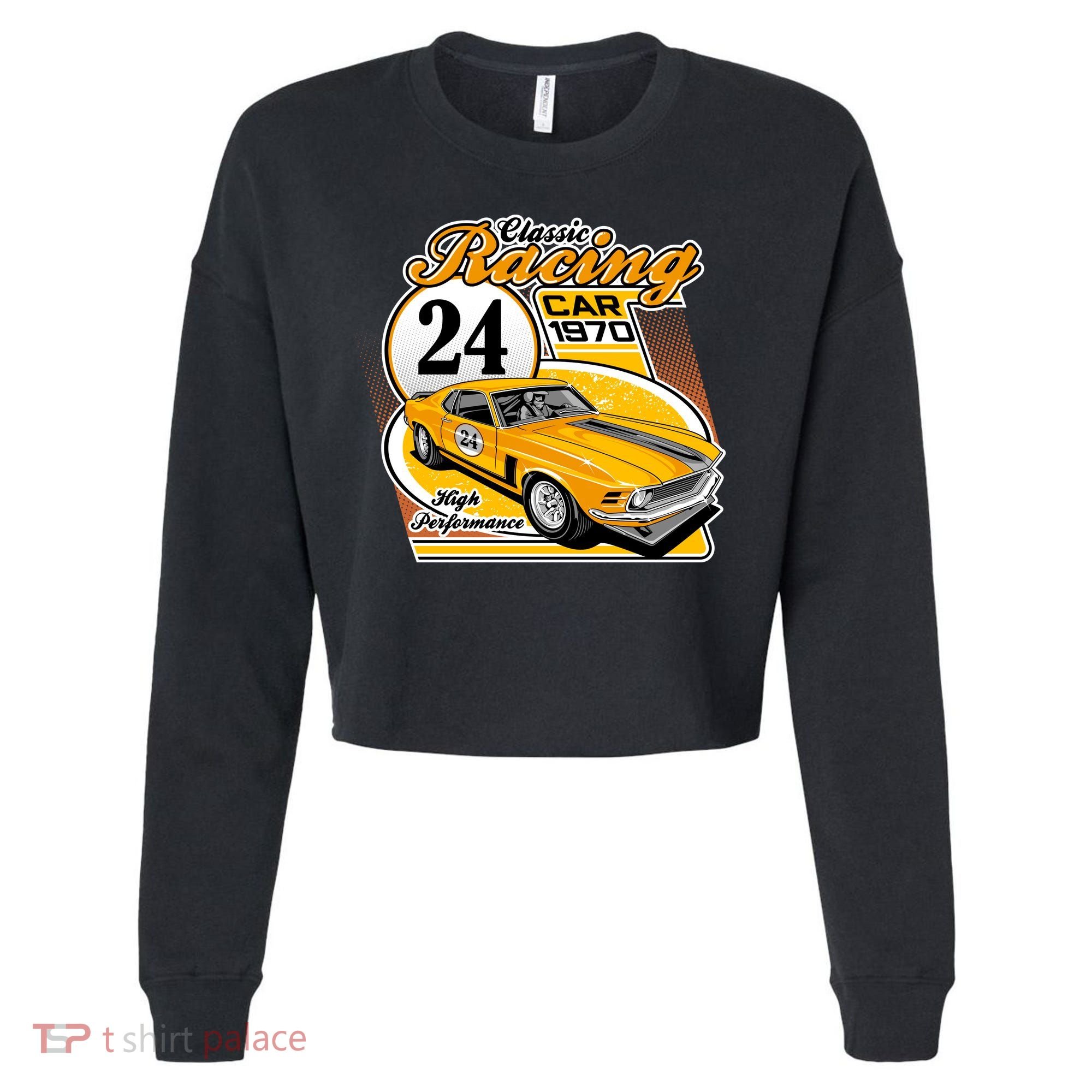 CLASSIC RACING CAR Cropped Pullover Crew