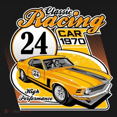 CLASSIC RACING CAR Cropped Pullover Crew