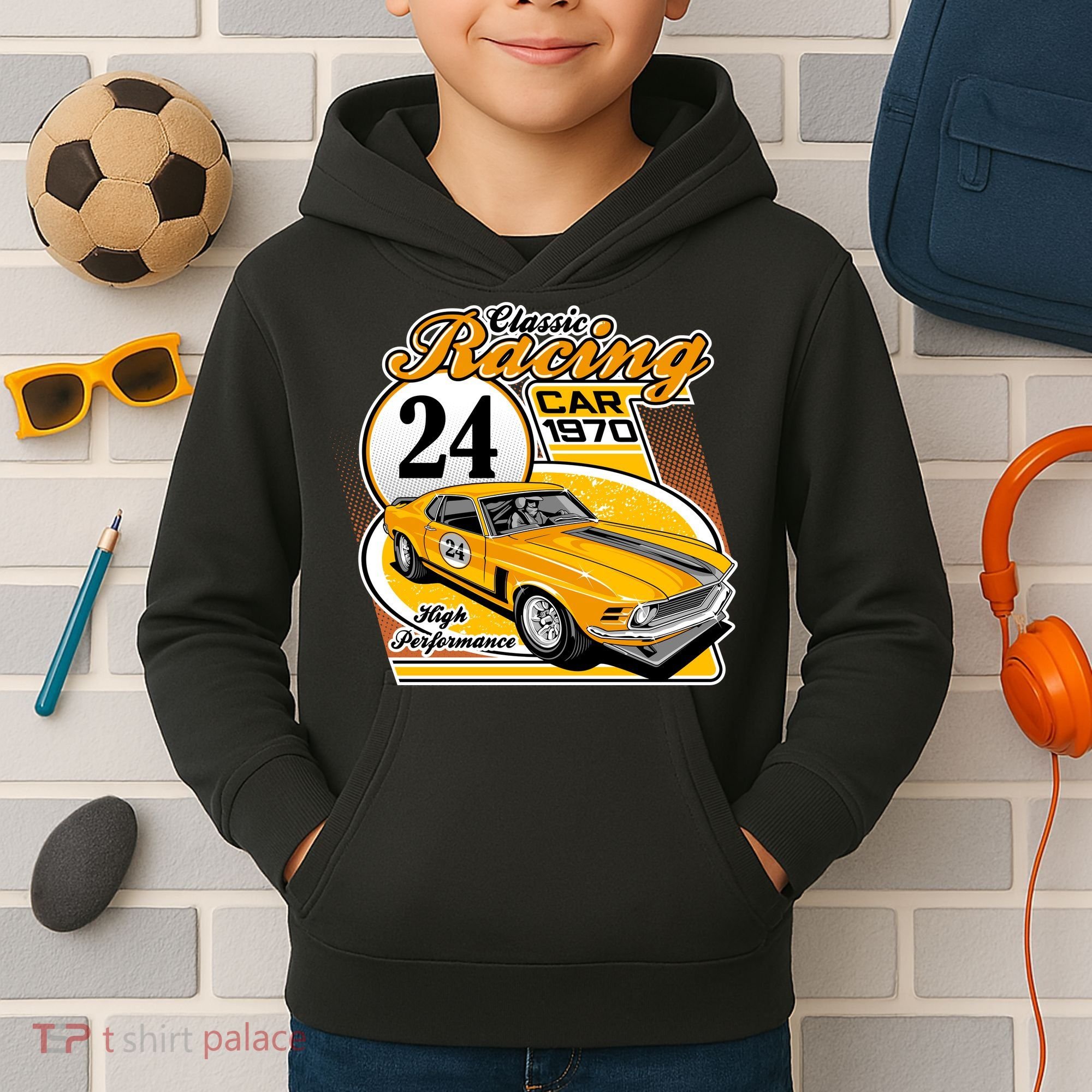 CLASSIC RACING CAR Kids Hoodie