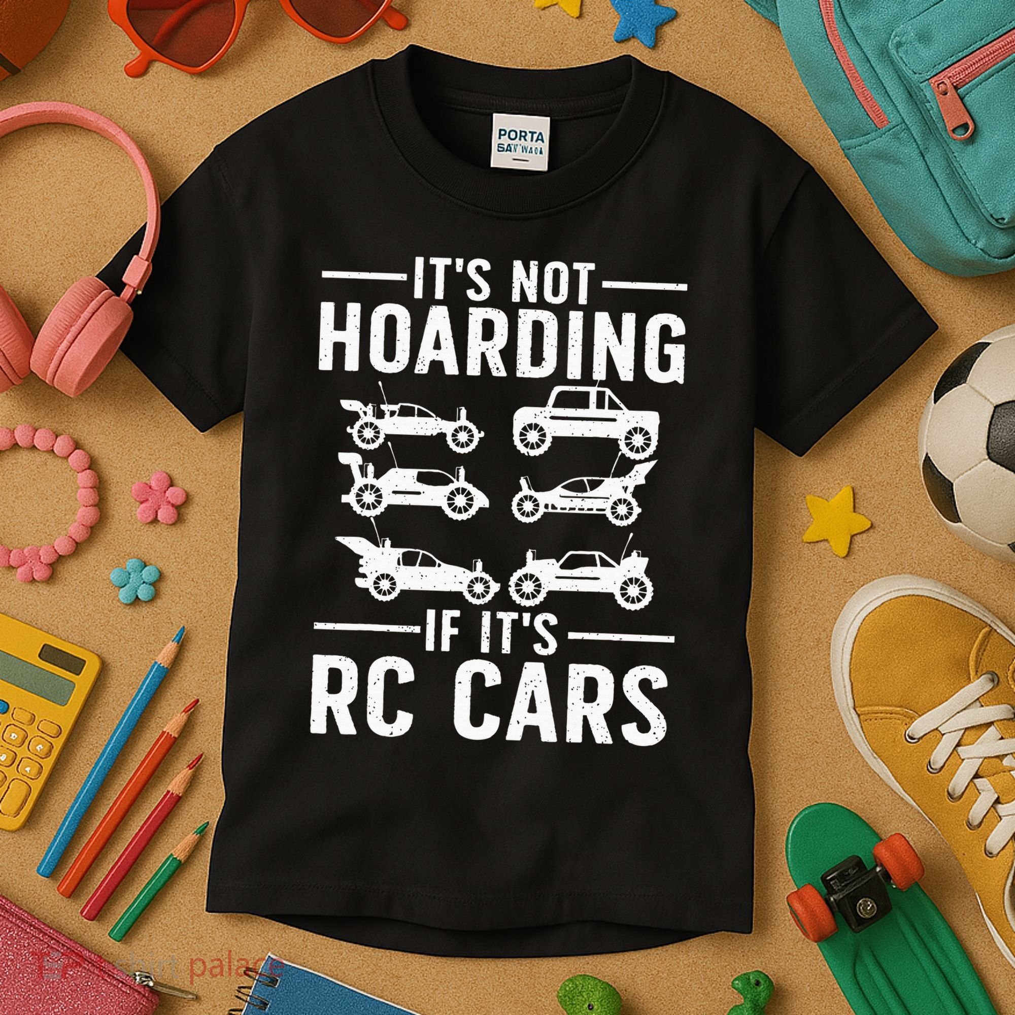 Cool Rc Car Art Remote Control Rc Car Racing Kids T-Shirt