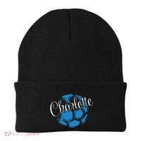Cool Retro Charlotte Soccer Ball Beanie thumb 0