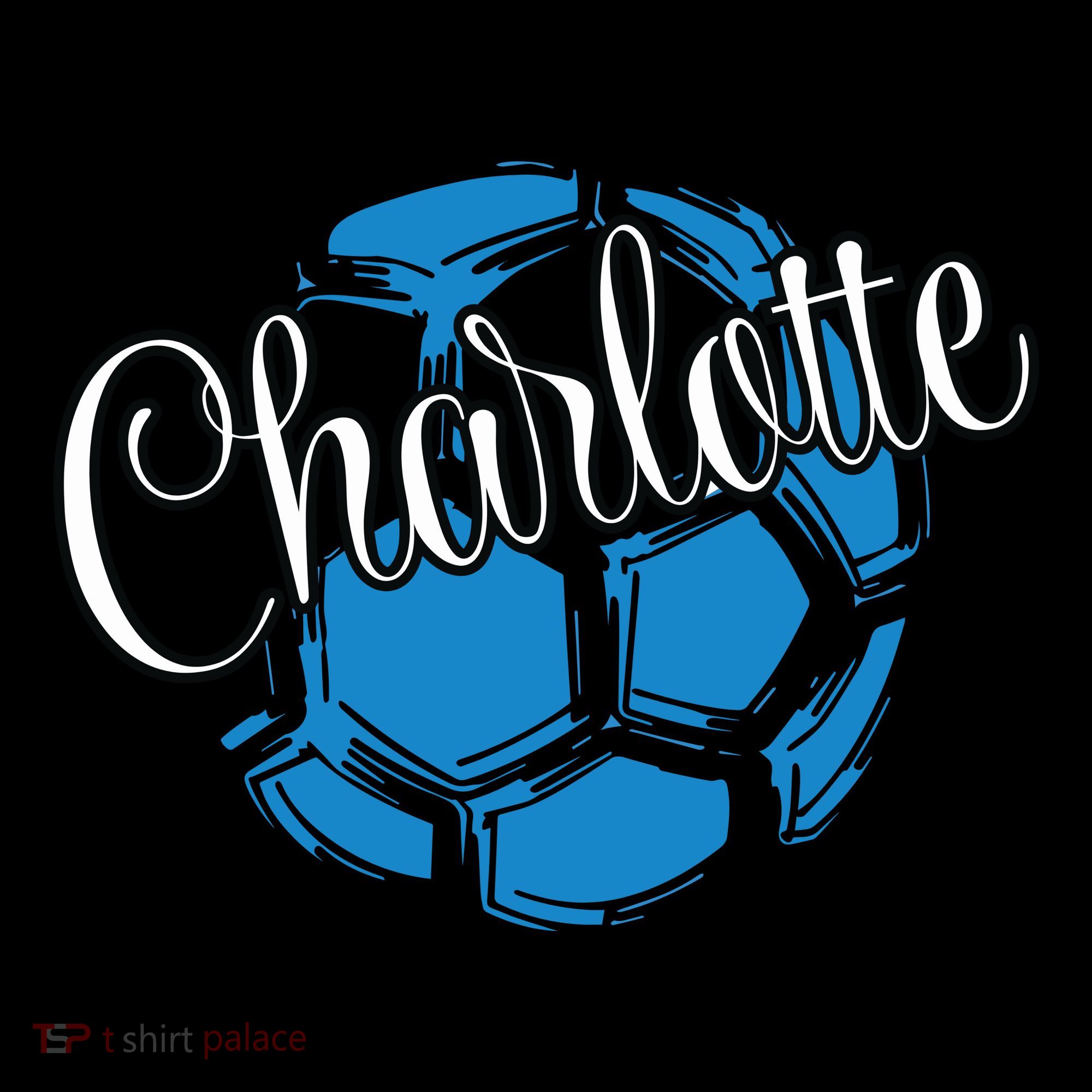 Cool Retro Charlotte Soccer Ball Ornament