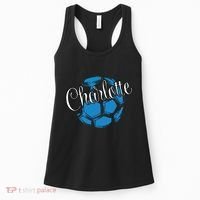 Cool Retro Charlotte Soccer Ball Women's Tank Top thumb 0