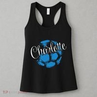 Cool Retro Charlotte Soccer Ball Women's Tank Top thumb 3