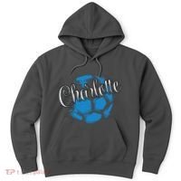 Cool Retro Charlotte Soccer Ball Hoodie thumb 0