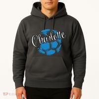 Cool Retro Charlotte Soccer Ball Hoodie thumb 2