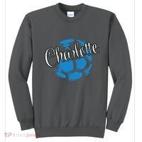 Cool Retro Charlotte Soccer Ball Sweatshirt thumb 0