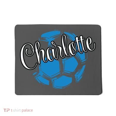 Cool Retro Charlotte Soccer Ball Mousepad