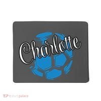 Cool Retro Charlotte Soccer Ball Mousepad thumb 0