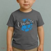Cool Retro Charlotte Soccer Ball Toddler T-Shirt thumb 2
