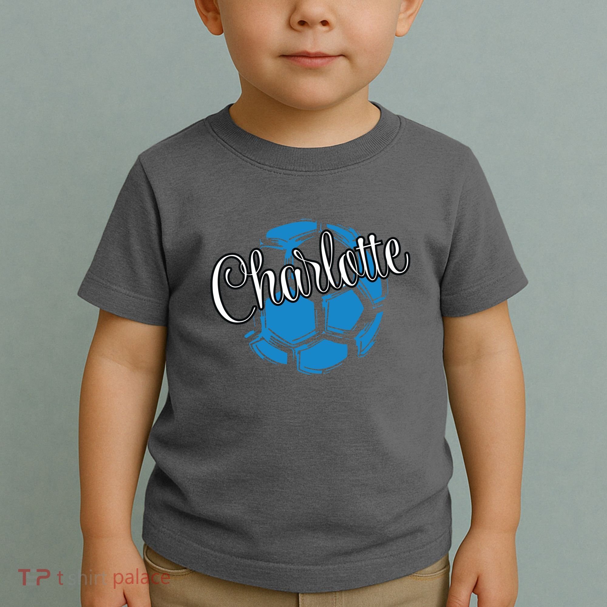 Cool Retro Charlotte Soccer Ball Toddler T-Shirt