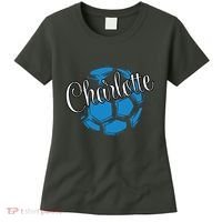 Cool Retro Charlotte Soccer Ball Women's T-Shirt thumb 0