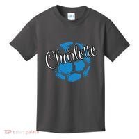 Cool Retro Charlotte Soccer Ball Kids T-Shirt thumb 0