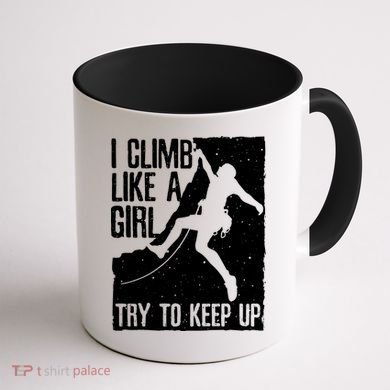 Cool Rock Climbing Design For Women Climb Lovers Coffee Mug back