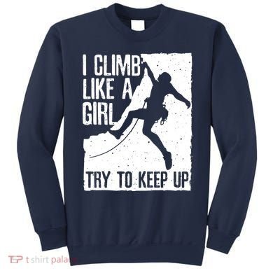 Cool Rock Climbing Design For Women Climb Lovers Sweatshirt