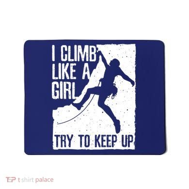 Cool Rock Climbing Design For Women Climb Lovers Mousepad