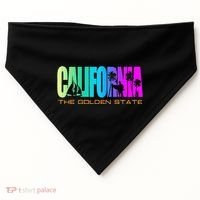 California Republic Cali Life Cool I Love Ca USA-Made Doggie Bandana thumb 0