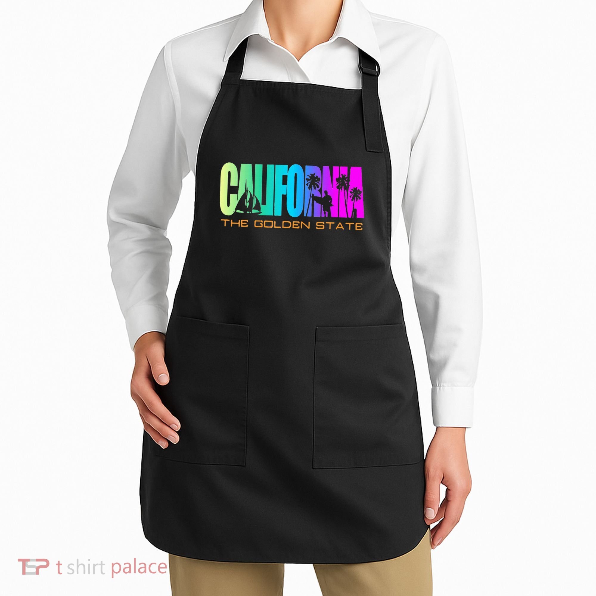 California Republic Cali Life Cool I Love Ca Apron