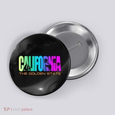 California Republic Cali Life Cool I Love Ca Button