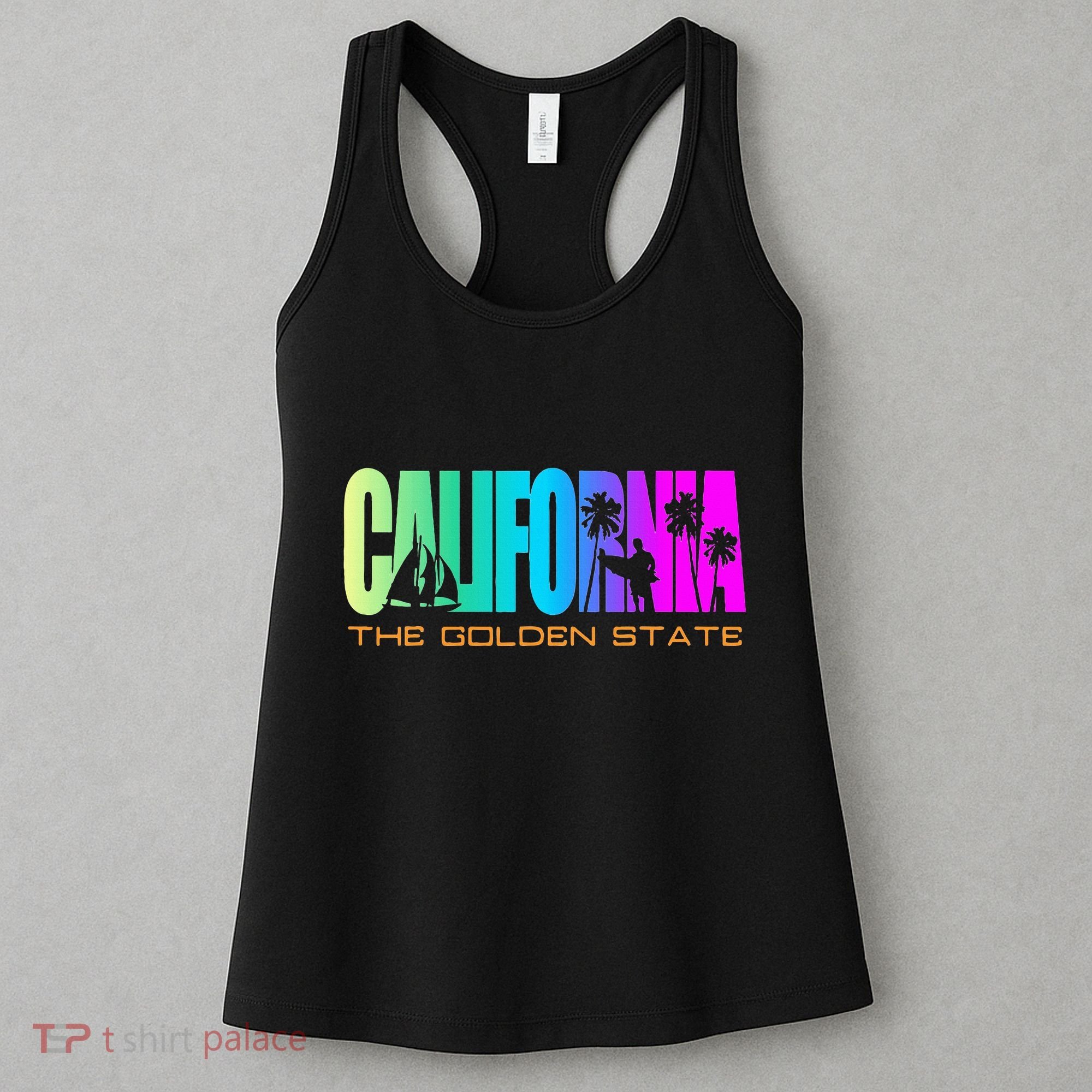 California Republic Cali Life Cool I Love Ca Women's Tank Top
