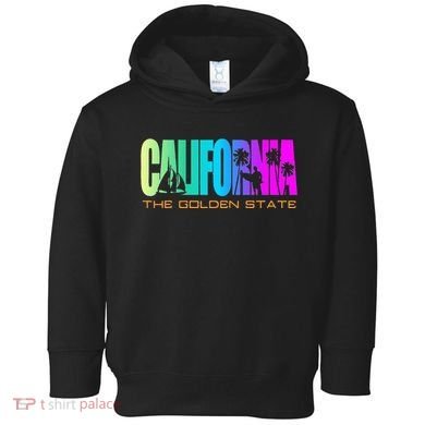 California Republic Cali Life Cool I Love Ca Toddler Hoodie