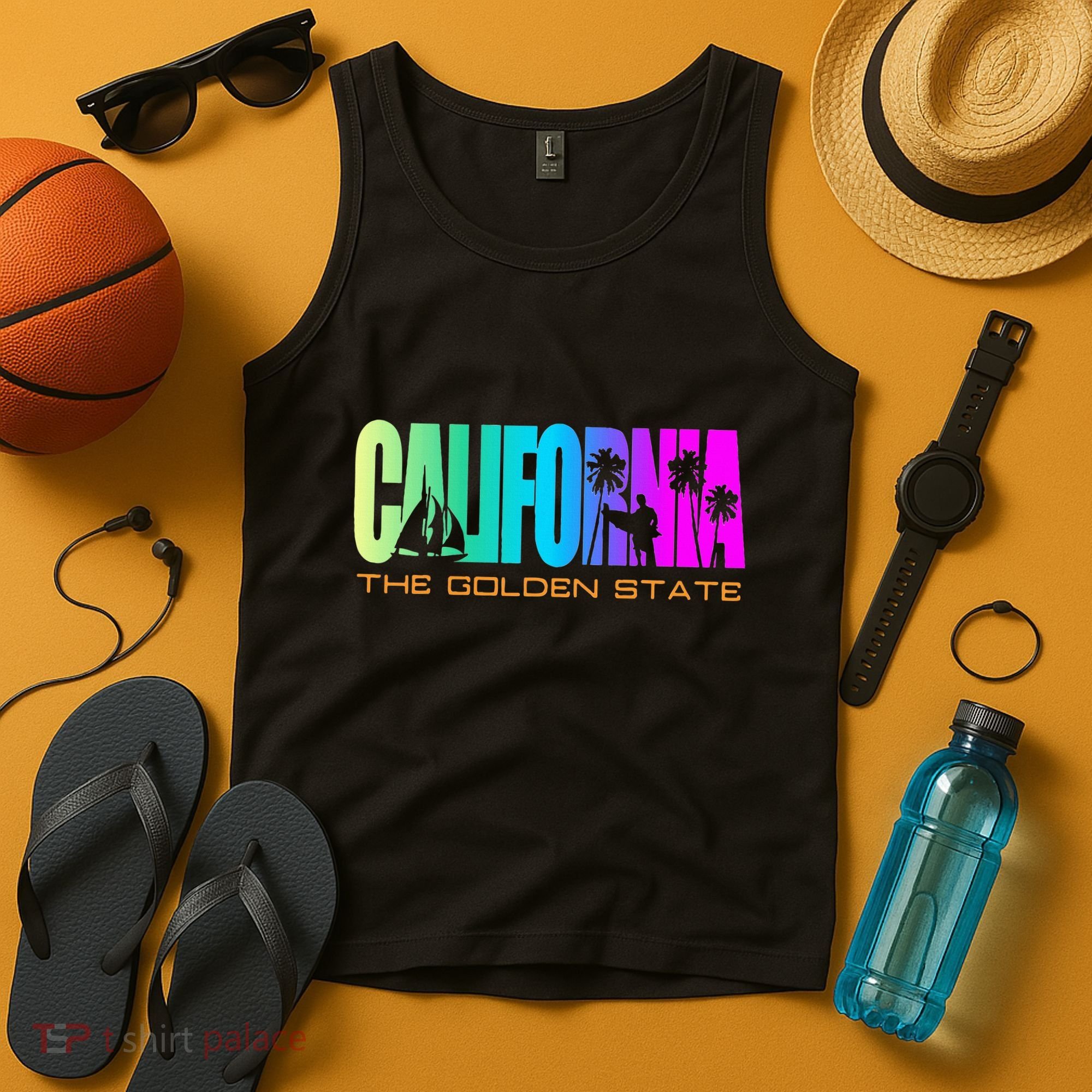 California Republic Cali Life Cool I Love Ca Tank Top
