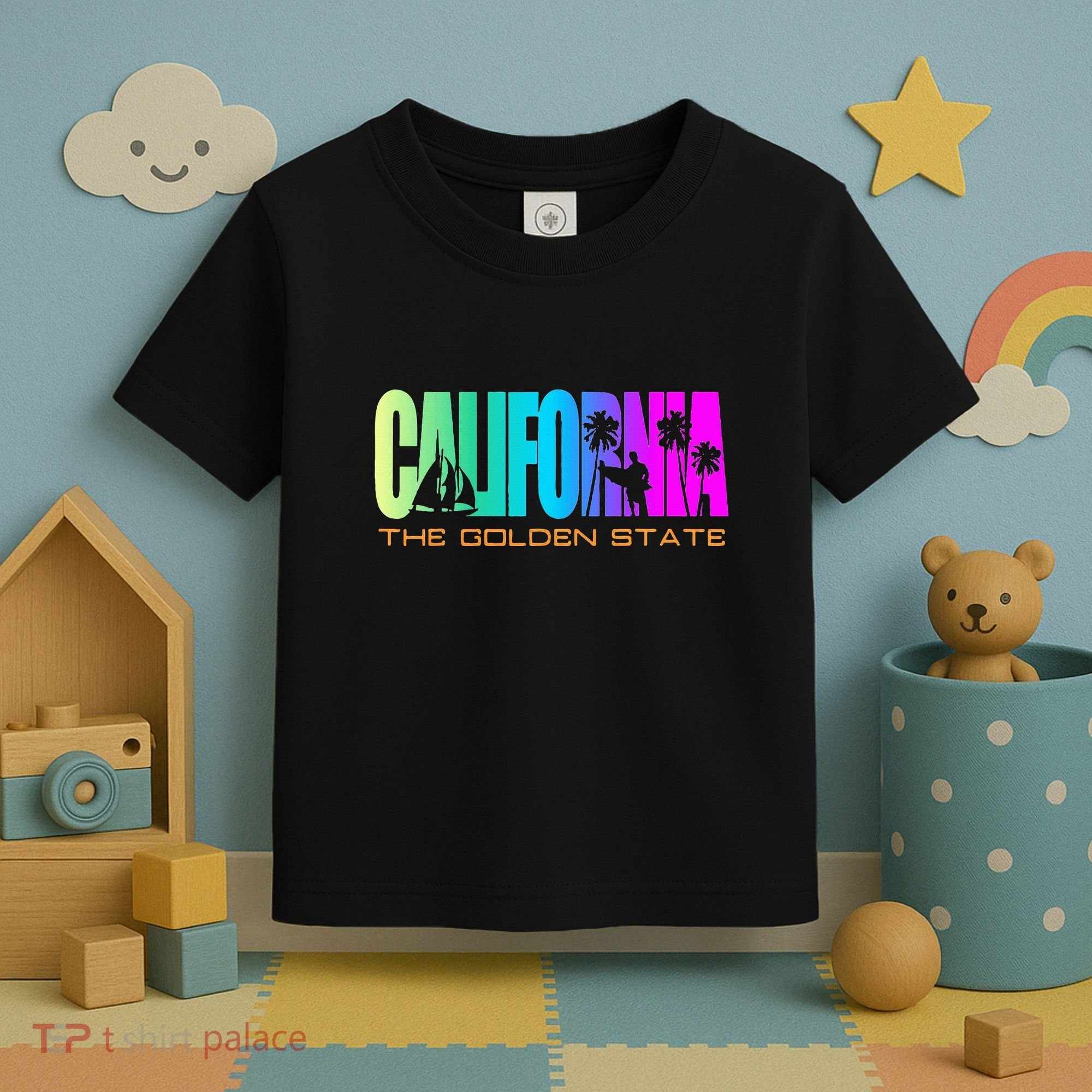 California Republic Cali Life Cool I Love Ca Toddler T-Shirt