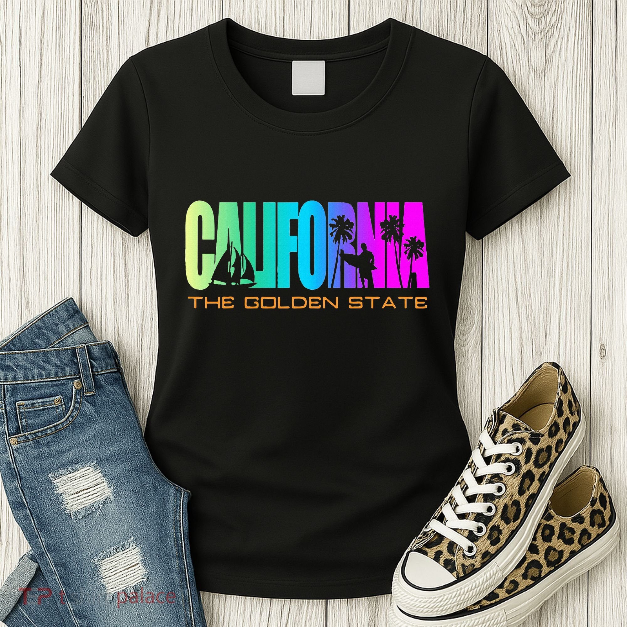 California Republic Cali Life Cool I Love Ca Women's T-Shirt