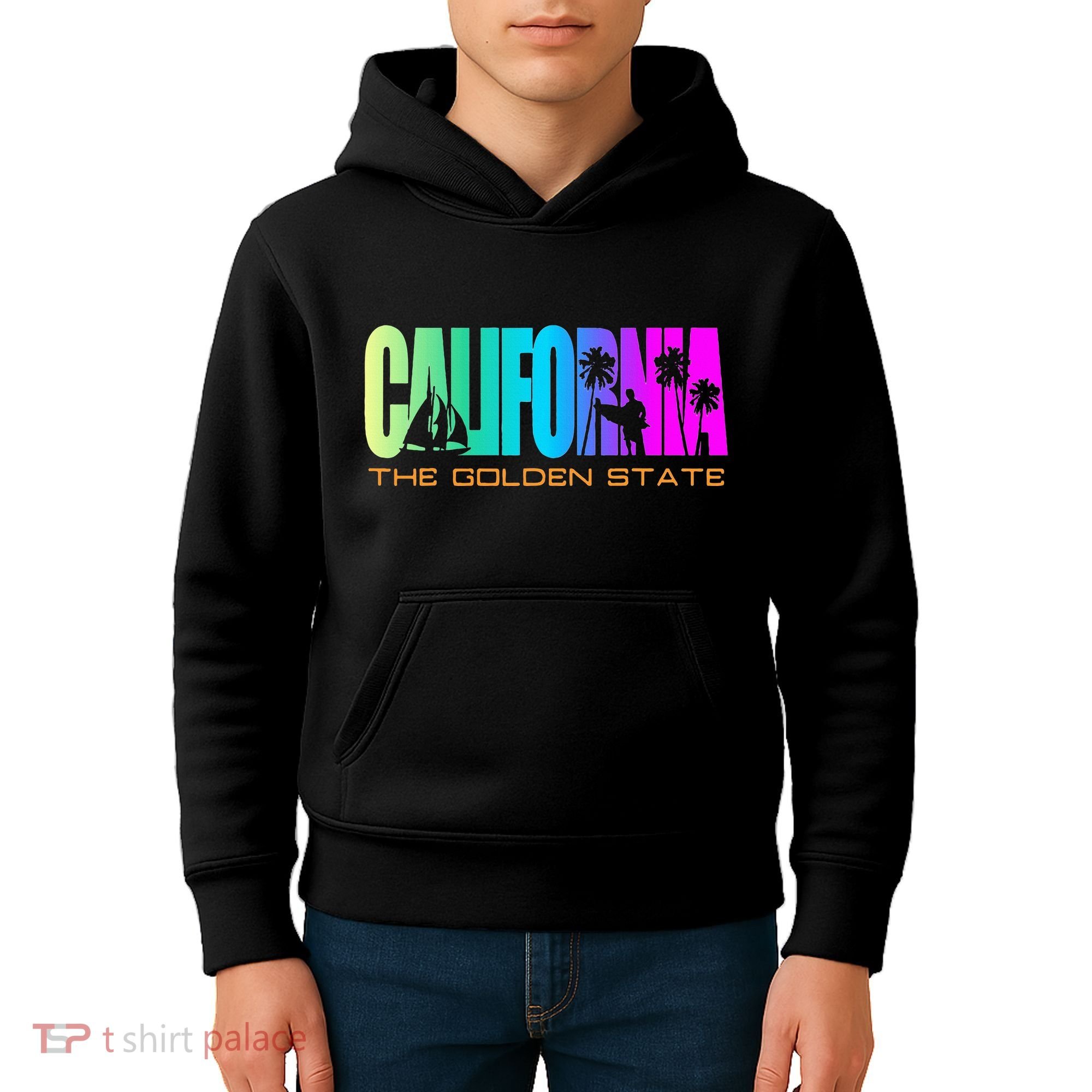 California Republic Cali Life Cool I Love Ca Kids Hoodie