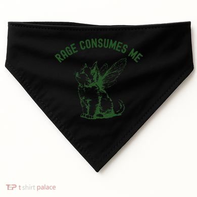 Cat Rage Consumes Me USA-Made Doggie Bandana