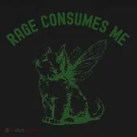 Cat Rage Consumes Me Bucket Hat thumb 4