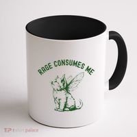 Cat Rage Consumes Me Coffee Mug thumb 1