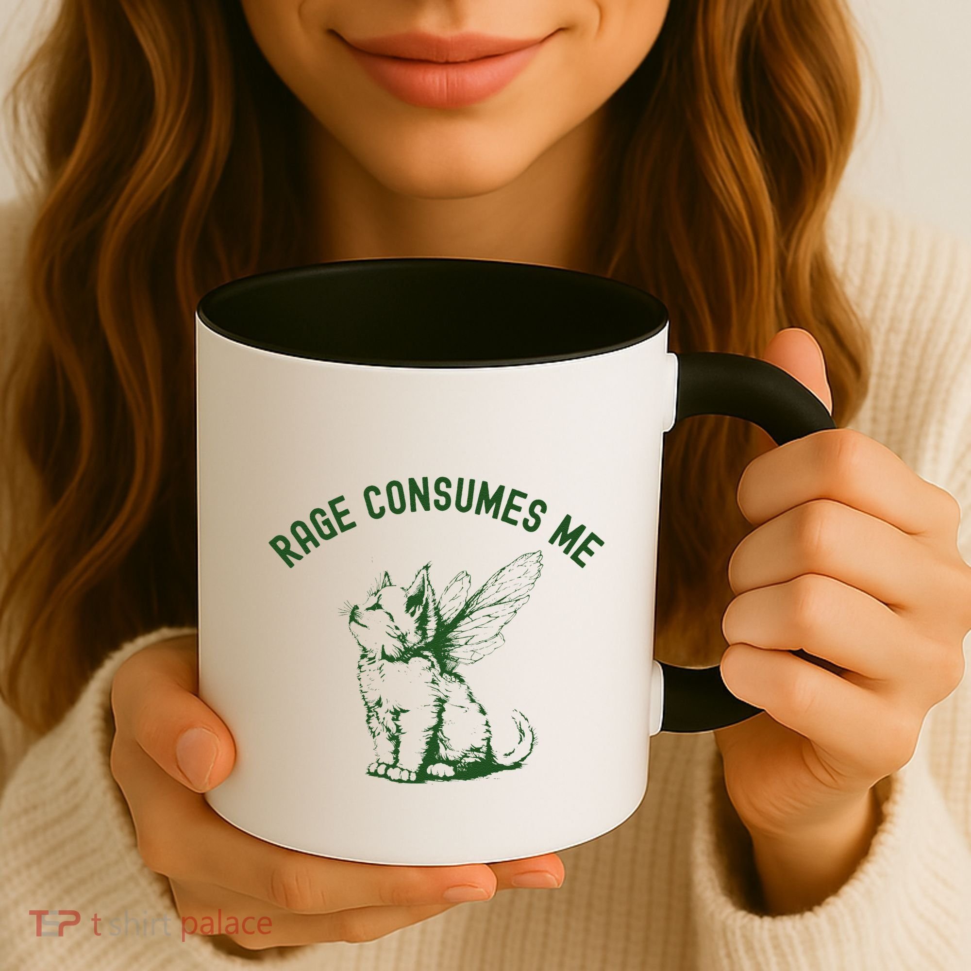 Cat Rage Consumes Me Coffee Mug