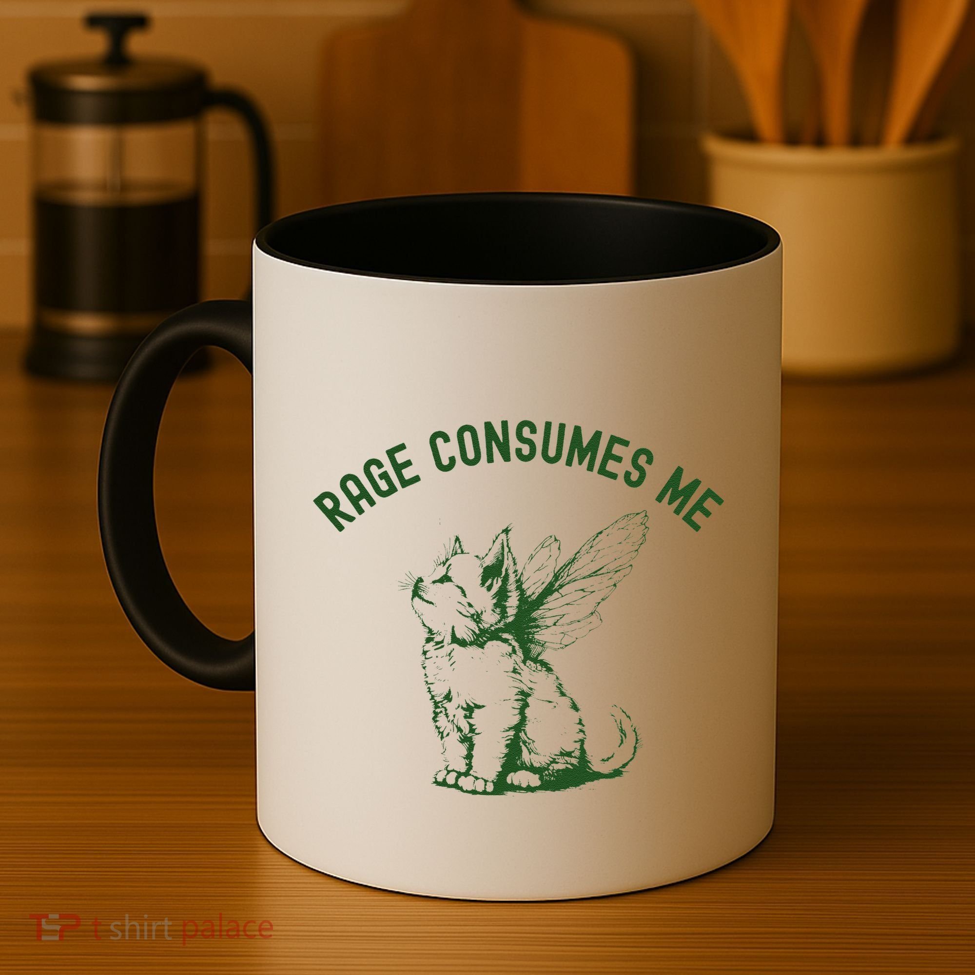 Cat Rage Consumes Me Coffee Mug