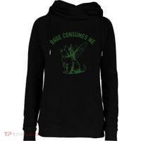 Cat Rage Consumes Me Womens Funnel Neck Pullover Hood thumb 0