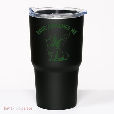 Cat Rage Consumes Me Tumbler