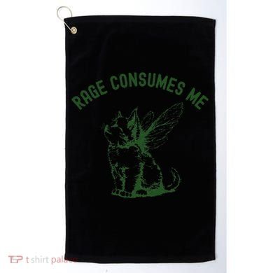 Cat Rage Consumes Me Golf Towel