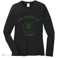 Cat Rage Consumes Me Women's Long Sleeve Shirt thumb 0