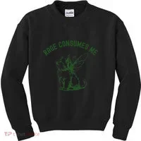 Cat Rage Consumes Me Kids Sweatshirt thumb 0
