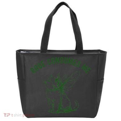 Cat Rage Consumes Me Tote Bag