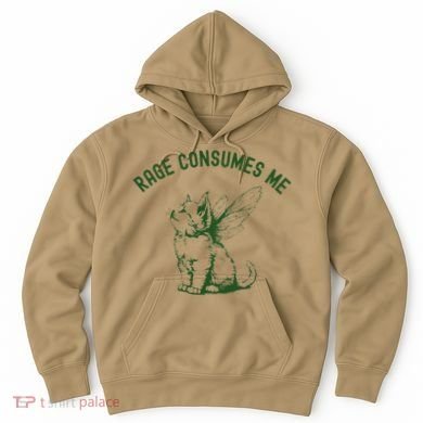 Cat Rage Consumes Me Hoodie