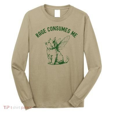 Cat Rage Consumes Me Long Sleeve Shirt