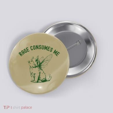 Cat Rage Consumes Me Button