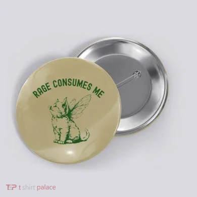 Cat Rage Consumes Me Button