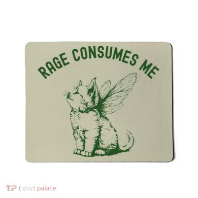 Cat Rage Consumes Me Mousepad