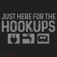 Camping RV Caravan Motorhome Just Here For The Hookups Funny Beanie thumb 2