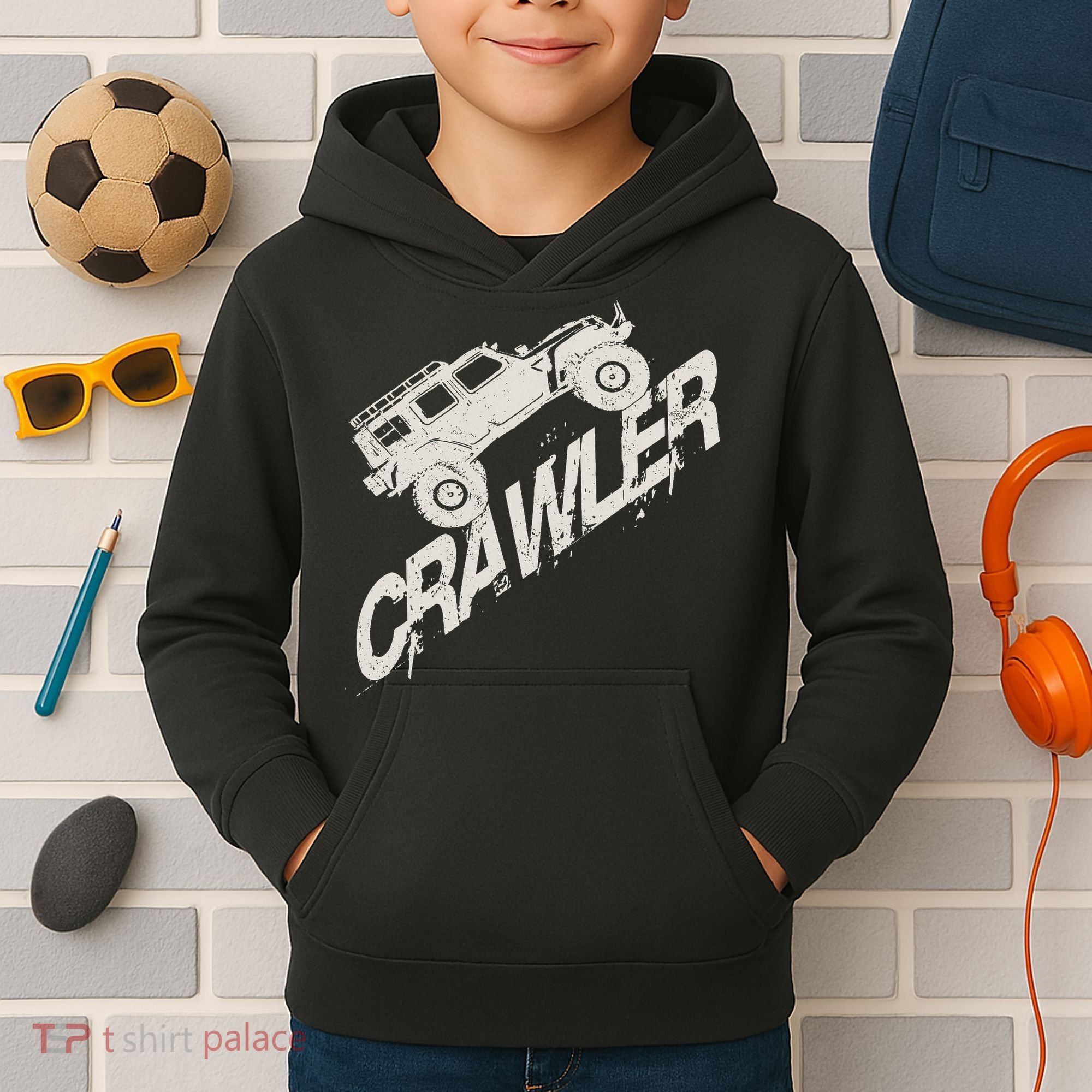 Crawler Rc Car Rock Scaler Scale Rc Offroad Truck Clawling Kids Hoodie